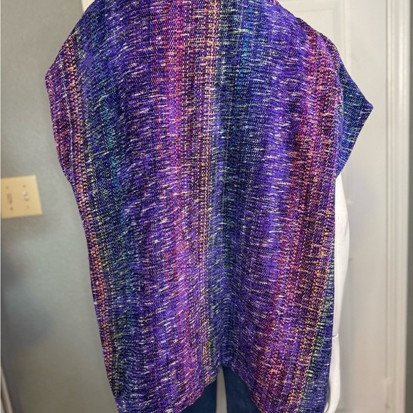 Elizabeth Jenkins Handwoven Chenille Modern Funky Vest - Picture 4 of 11